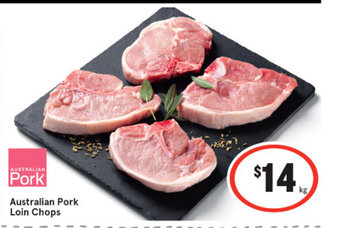 IGA Australian pork loin chops offer