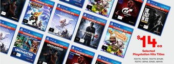 BIG W Selected Playstation Hits Titles offer