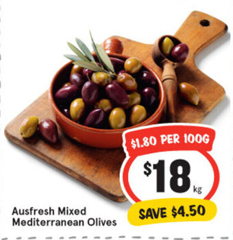 IGA Ausfresh mixed mediterranean olives offer
