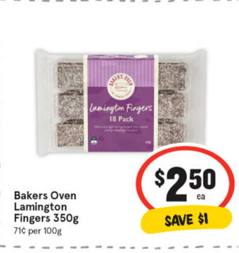IGA Bakers oven lamington fingers 350g offer