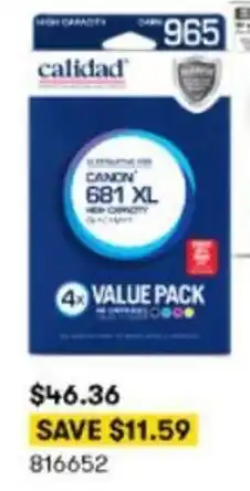 BIG W Calidad Canon 681 XL #965 Ink/Toner offer