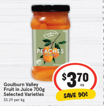 IGA Goulburn valley fruit in juice 700g offer