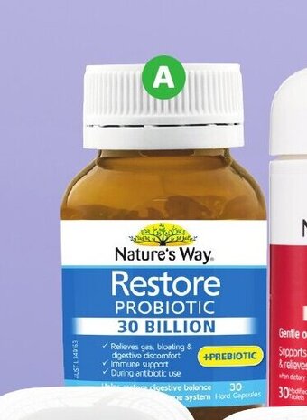 Woolworths Nature's way restore probiotic 30 billion Pk 30 offer