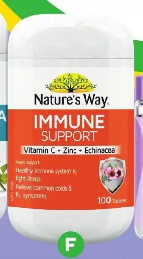 Woolworths Nature's way daily immunity Pk 100 offer