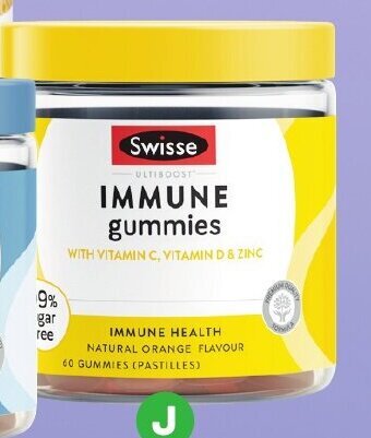 Woolworths Swisse ultiboost immune gummies Pk 60 offer