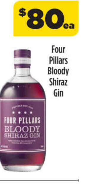 Liquorland Four pillars bloody shiraz gin offer