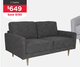 Early Settler Boden - Charcoal or Marle Grey Sofa 2 Seater offer
