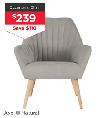 Early Settler Axel - Natural Occasional Chair offer
