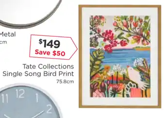 Tate Collections Single Song Bird Print 75.8cm