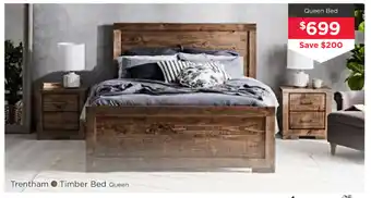 Early Settler Trentham - Timber Bed Queen Bed offer