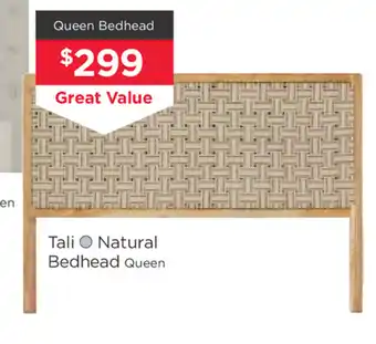 Early Settler Tali - Natural Bedhead Queen offer