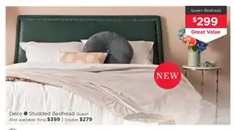 Early Settler Deco - Studded Bedhead Queen offer