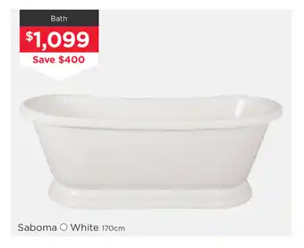 Early Settler Saboma - White 170cm Bath offer