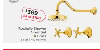 Early Settler Rochelle Shower Mixer Set - Brass offer