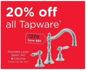Early Settler Rochelle Lever basin Set - Chrome offer