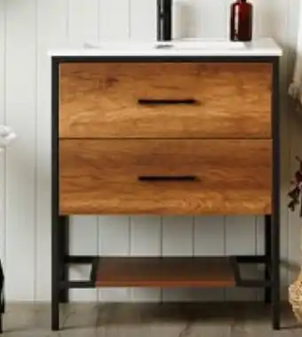 Early Settler Milford - Timber Vanity with White Top Single offer