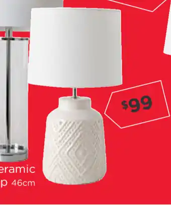 Arianna Ceramic Table Lamp 46cm