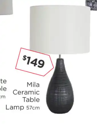 Early Settler Mila Ceramic Table Lamp 57cm offer