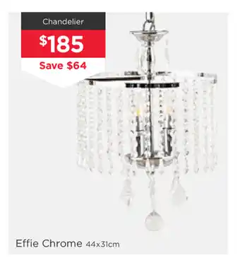 Effie Chrome Chandelier