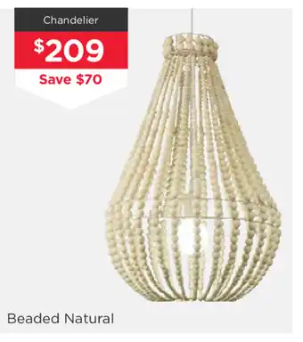 Early Settler beaded Natural Chandelier offer
