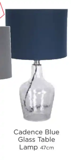 Early Settler Cadence Blue Glass Table Lamp offer