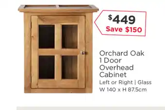 Early Settler Orchard Oak 1 Door Overhead Cabinet offer