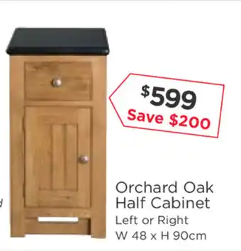 Early Settler Orchard Oak Half Cabinet offer