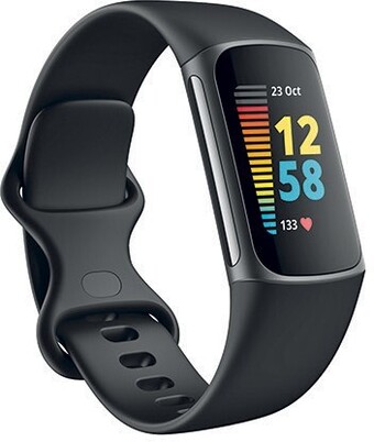 Officeworks Fitbit Charge 5 Fitness Tracker - Black offer
