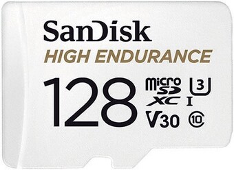 Officeworks SanDisk 128GB High Endurance MicroSDXC Memory Card offer