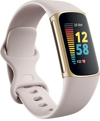 Officeworks Fitbit Charge 5 Fitness Tracker - White offer