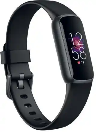 Officeworks Fitbit Luxe Fitness Tracker - Graphite/ Black offer