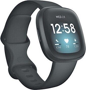 Officeworks Fitbit Versa 3 Smart Watch - Black offer