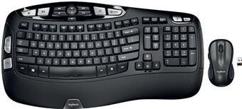 Officeworks Logitech Wave Wireless Keyboard and Mouse Combo MK550 offer