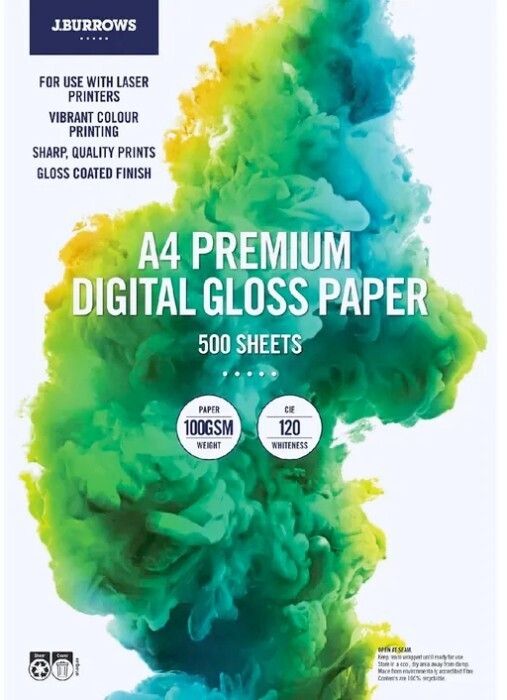 J.Burrows A4 100gsm Gloss Digital Copy Paper offer at Officeworks