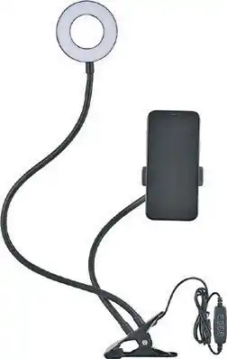 Officeworks Otto Ring Light with Desk Clamp offer