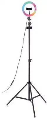 Officeworks Otto RGB Ring Light with Tripod, Remote and Microphone offer