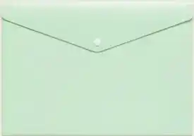 Officeworks Otto A4 2-Tone Pastel Button Document Wallet - Green/Pink offer