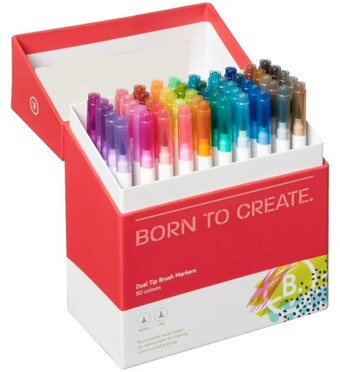 Officeworks Born Marker 50 Pack offer