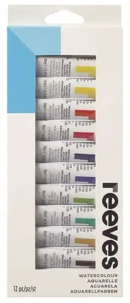 Officeworks Reeves 12 Pack Paint - Watercolour offer