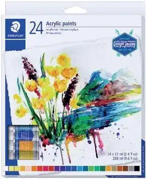 Officeworks Staedtler 24 Pack Acrylic Paint 24mL offer