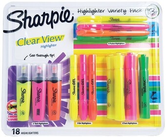 Officeworks Sharpie 18 Pack Highlighters offer