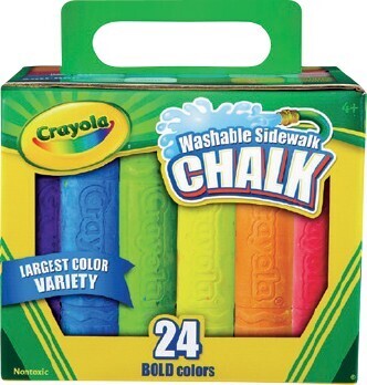Officeworks Crayola 24 Pack Sidewalk Chalk offer