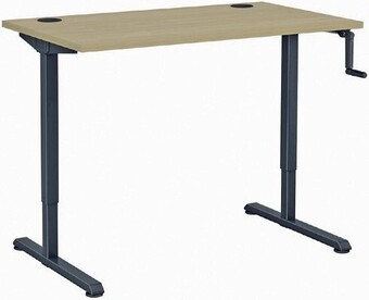 Officeworks J.Burrows Matrix Manual Height-Adjustable Desk 1200mm offer