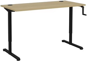 Officeworks J.Burrows Matrix Manual Height-Adjustable Desk 1500mm offer