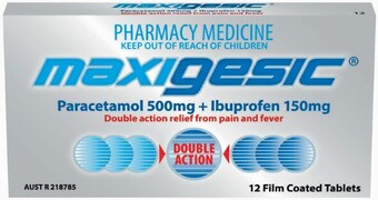Maxigesic 12 Tablets