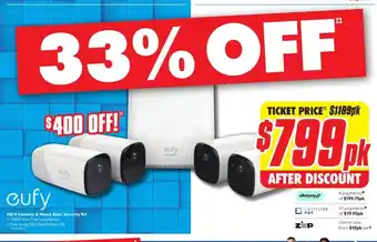 The Good Guys Eufy HD 4 Camera & Home Base Security Kit offer