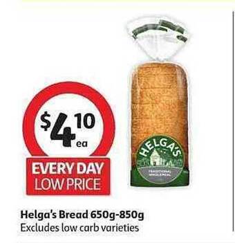 Coles Helga's Bread 650g-850g offer