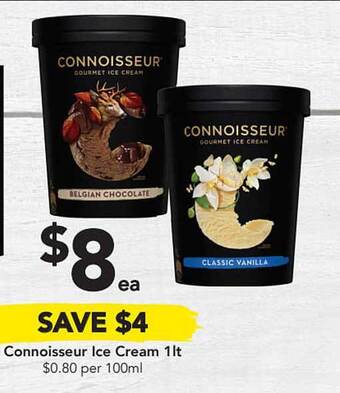 Drakes Connoisseur Ice Cream 1Lt offer