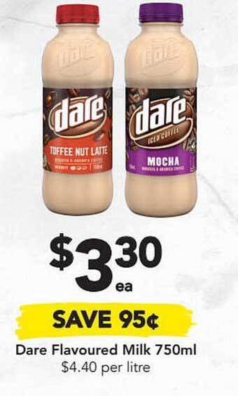 Drakes Dare Flavoured Milk 750ml offer