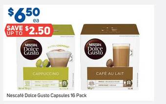 Foodland Nescafé Dolce Gusto Capsules 16 Pack offer